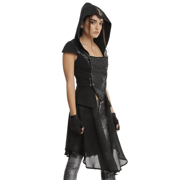 Assassin's Creed Maria Girls Hooded Vest Junior's size M video game cosplay 902 - Picture 11 of 12